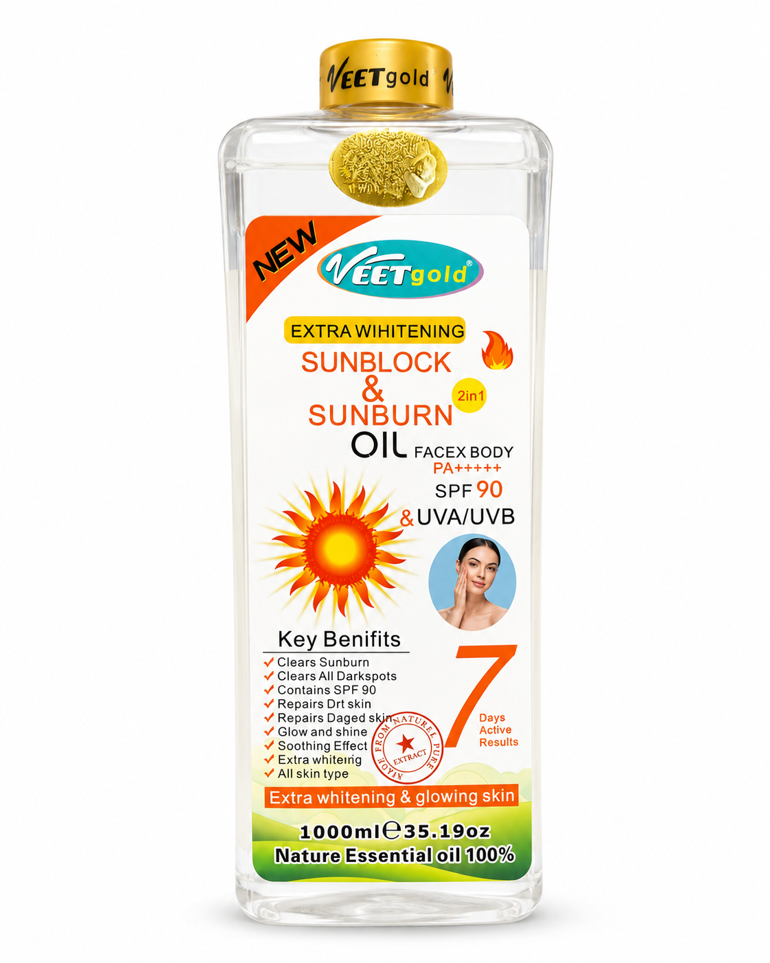 Veetgold Sunblock & Sunburn Oil