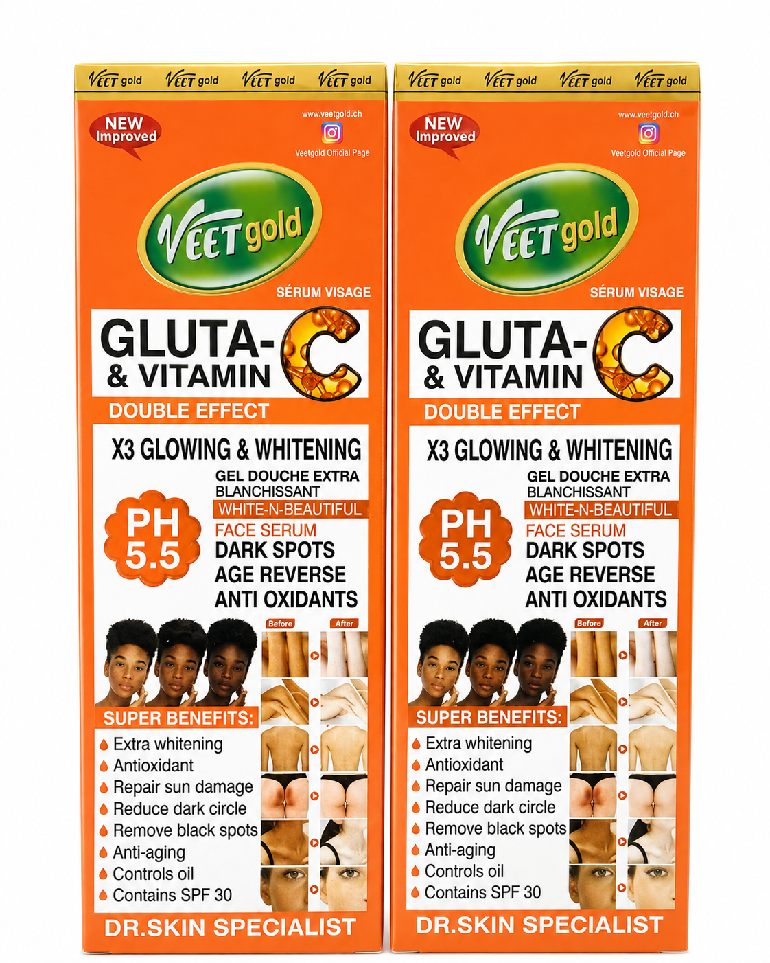 Veetgold Gluta & Vitamin C Face serum