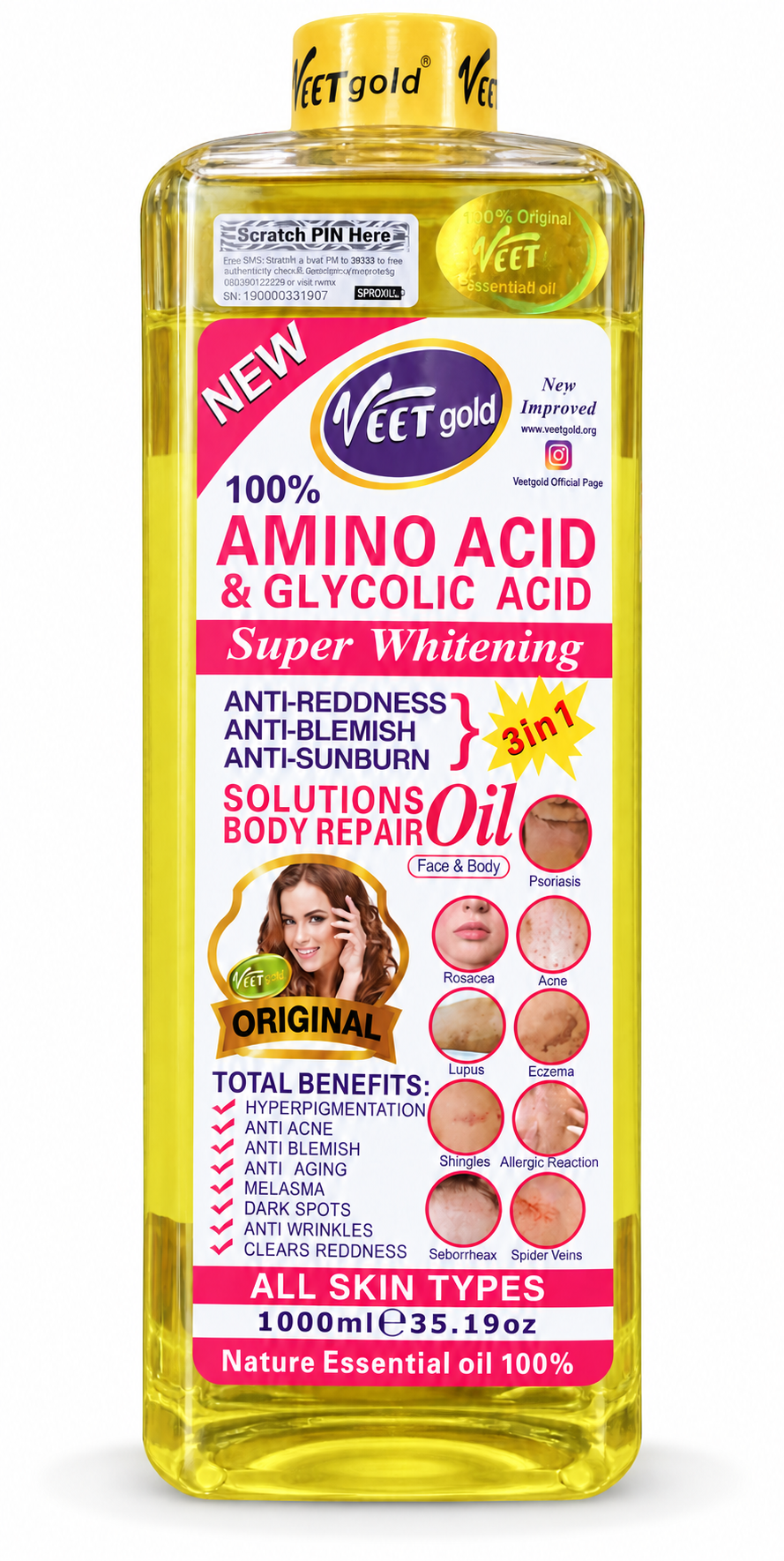 Veetgold Amino Acid & Glycolic Acid